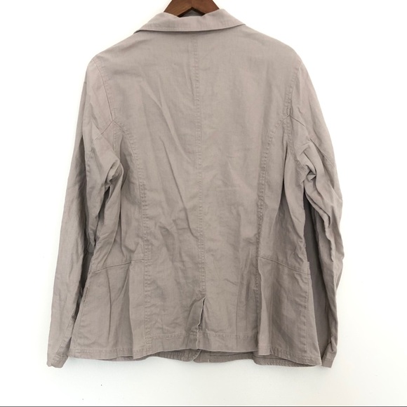 Woolrich Women’s Linen Blend Jacket in Dark Stone - Picture 5 of 7